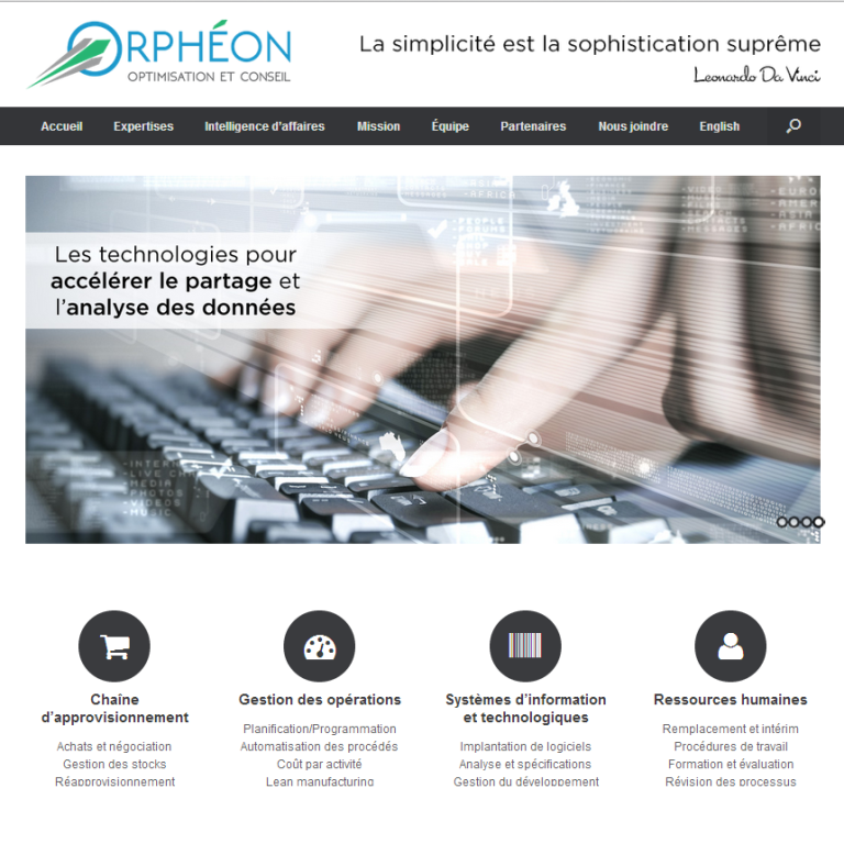 Site Web Orphéon