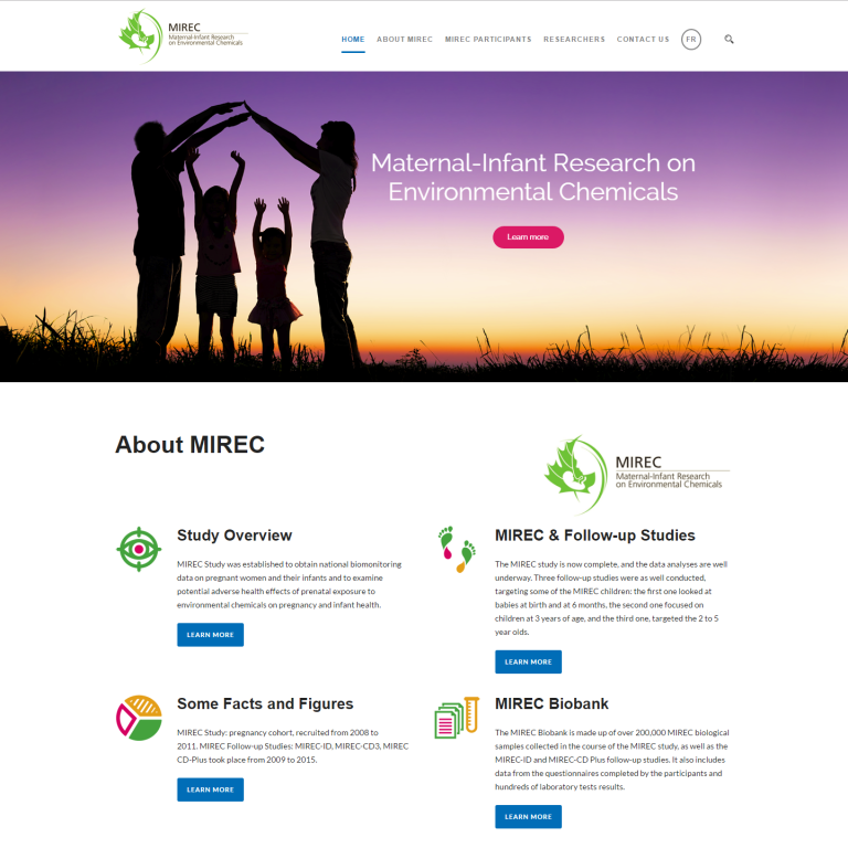 Site Web MIREC Canada